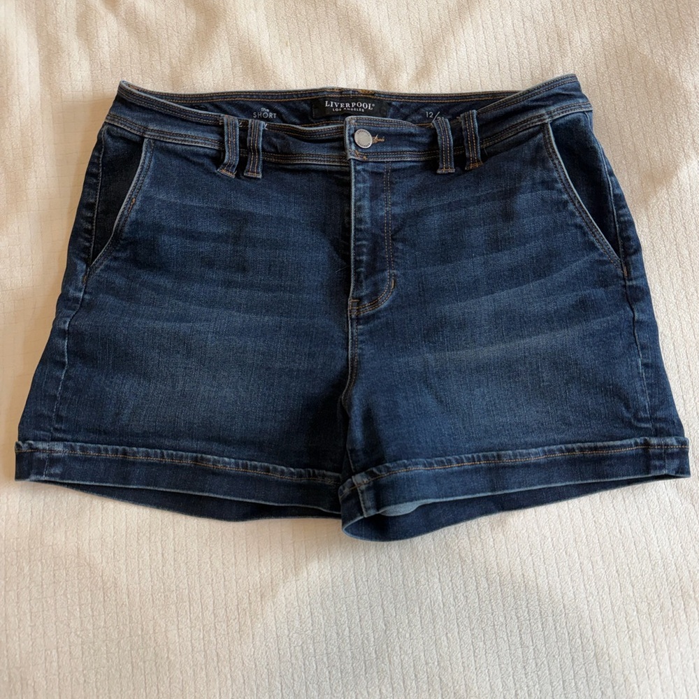 Liverpool Women's Dark Blue Jean Shorts